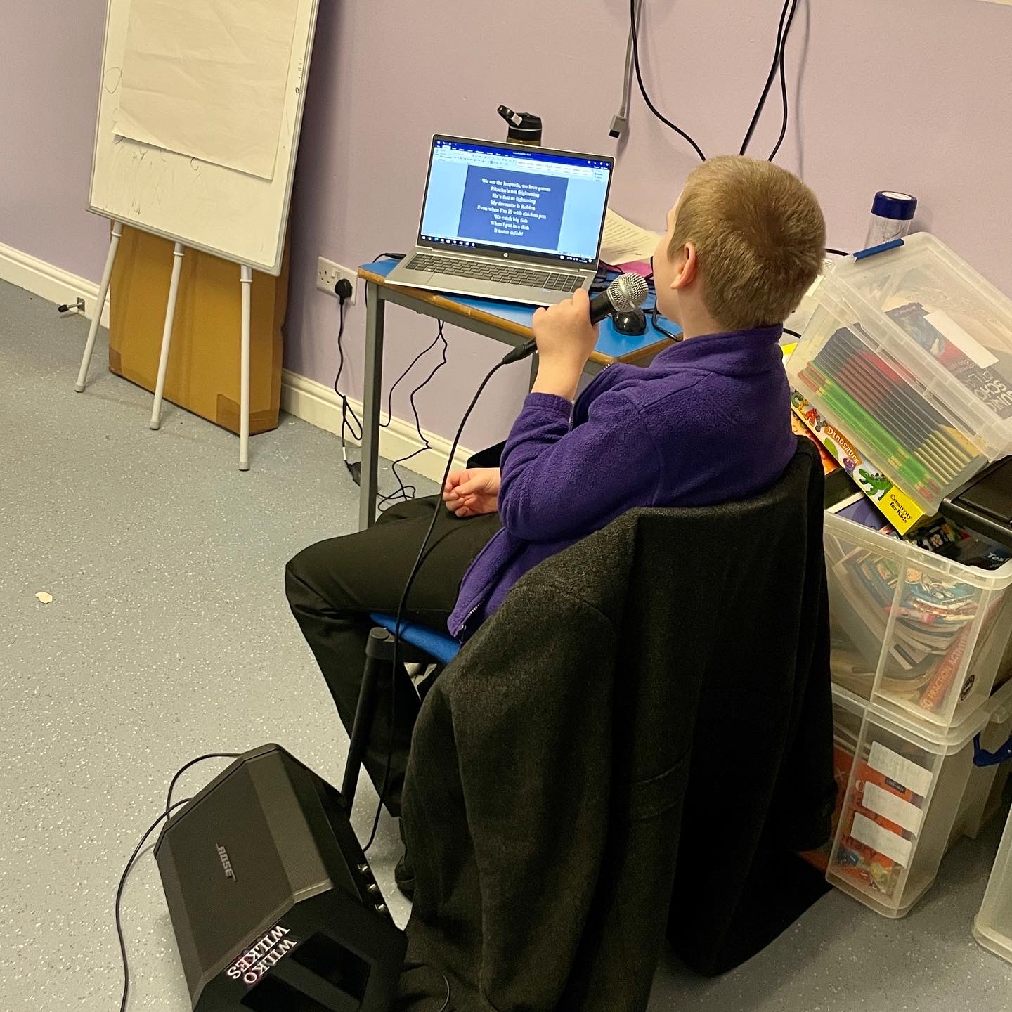 Hall Cliffe Boy Practicing